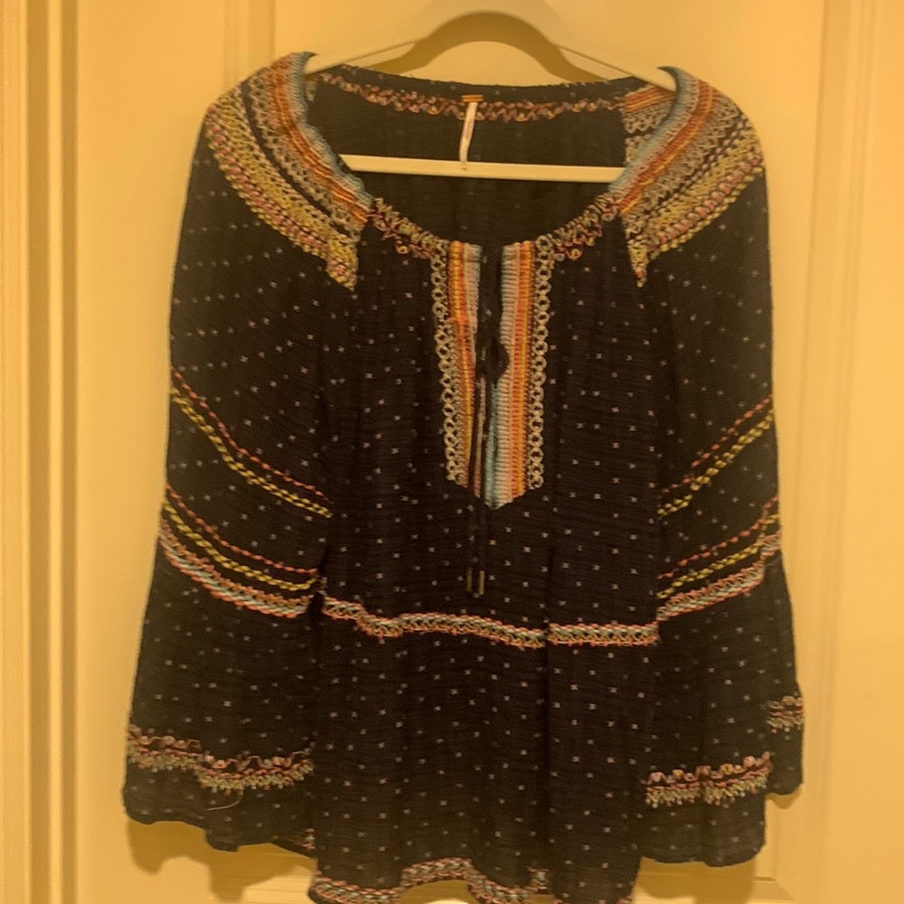 Few People- boho style shirt with bell sleeves.